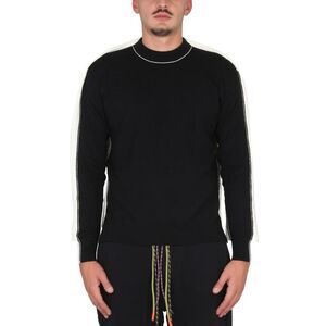AMBUSH Contrast Trim Knit Sweater Men BLACK Sweaters & Cardigans